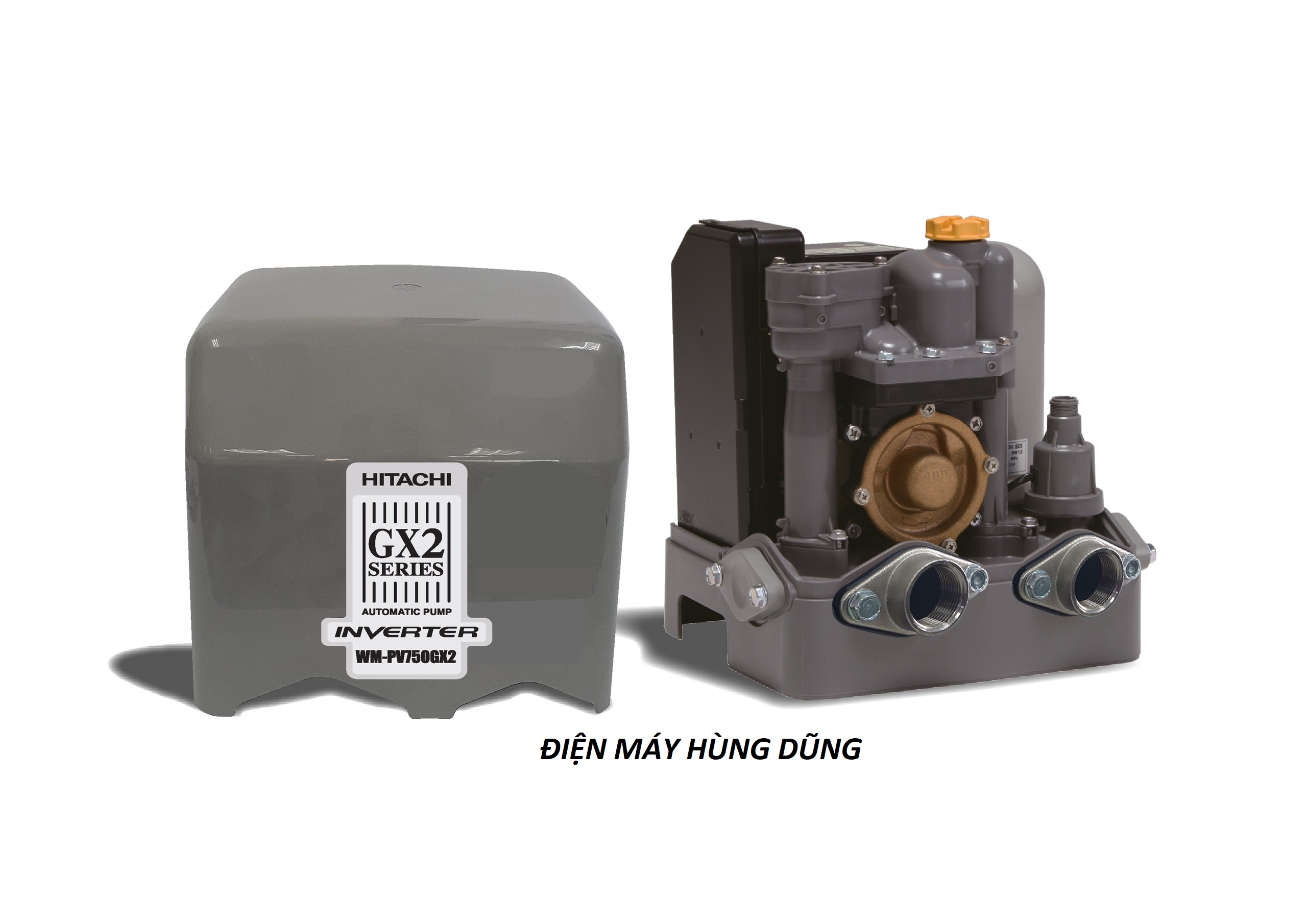 Máy bơm biến tần Hitachi WM-P750GX-SPV (750w) Máy bơm biến tần Hitachi WM-P750GX-SPV (750w)