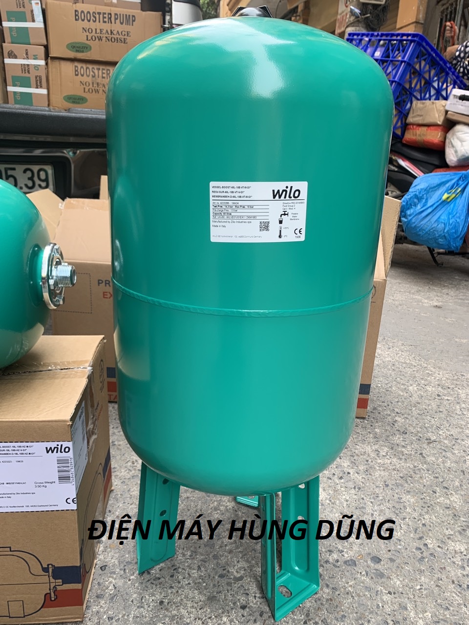Bình tích áp Wilo Vessel-Boost-750L-10B-VT-V-G2" Bình tích áp Wilo Vessel-Boost-750L-10B-VT-V-G2"