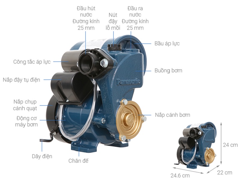 M&aacute;y bơm tăng &aacute;p 750w - Hướng dẫn sử dụng v&agrave; lựa chọn.
